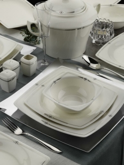Kütahya Porselen Bone Mare 1060520 62 Parça Yemek Takımı