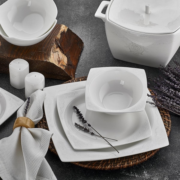 Aryıldız Bone Square AR45001 60 Parça Yemek Takımı