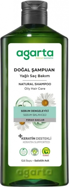 Agarta Doğal Yağlı Saç Bakımı 400 ml Şampuan