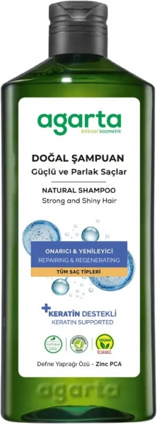 Agarta Doğal Güçlü ve Parlak Saç 400 ml Şampuan