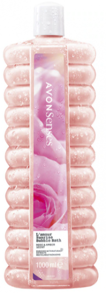 Avon Senses L'amour Sunrise Gül ve Kehribar Kokulu 1000 ml Duş Köpüğü