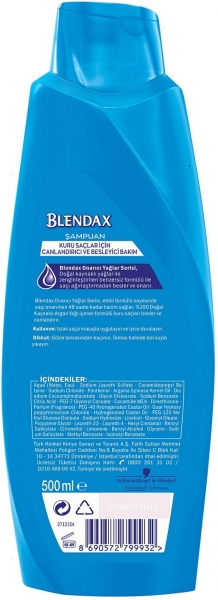 Blendax Onarıcı Yağlar Argan Yağı 500 ml Şampuan