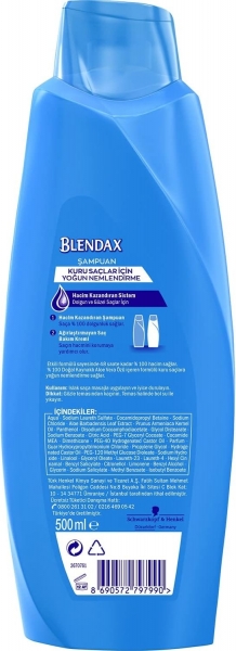 Blendax Yoğun Nemlendirme Aloe Vera Özlü 500 ml Şampuan