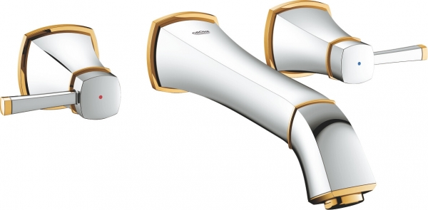 Grohe Grandera M 20415IG0 Lavabo Bataryası (Krom / Altın)