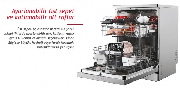 Hoover HF3E9LOX2-17 Bulaşık Makinesi