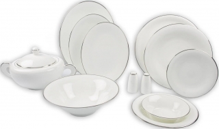 Mikasa Moor Pearl Silver 74 Parça Yemek Takımı