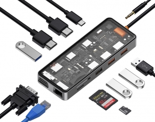 Wiwu CB012 Cyber 12in1 Type-C Dönüştürücü
