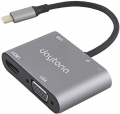 Daytona HC-11 Type-C to USB 3.0 HDMI VGA PD AUX resim
