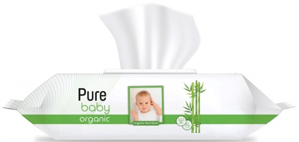 Pure Baby Organik Bambu Özlü Islak Havlu (90 Yaprak)