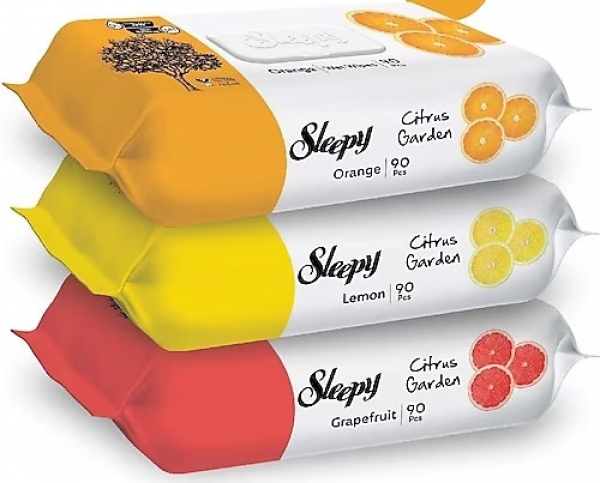 Sleepy Citrus Garden Islak Havlu