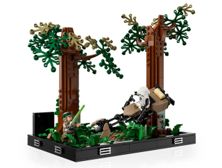 LEGO Star Wars 75353 Endor Speeder Chase Diorama