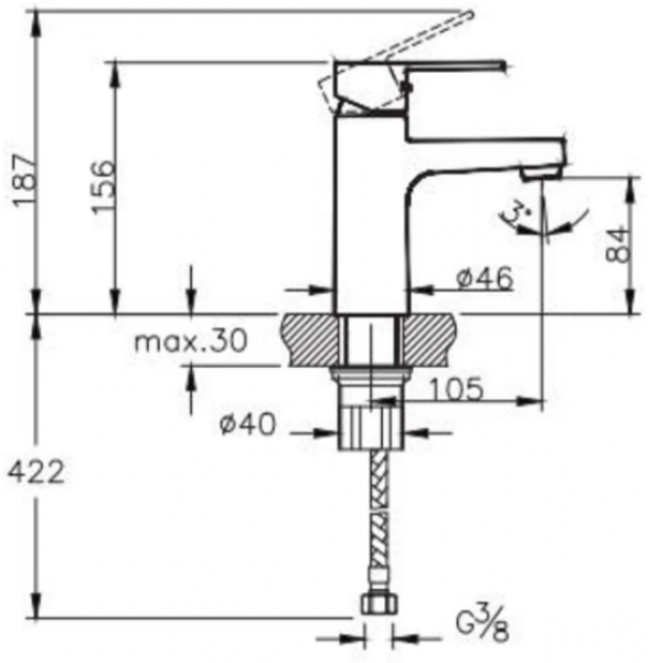 Artema Nora S A42878 Lavabo Bataryası