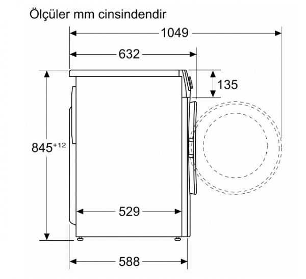 Profilo CGA254Z1TR Çamaşır Makinesi