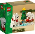 LEGO Iconic 40571 Wintertime Polar Bears resim