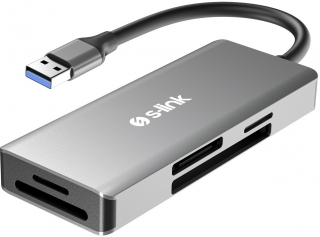 S-link SL-CR51 Type-C ve USB 3.0 CF SD M2 MicroSD MS Dönüştürücü