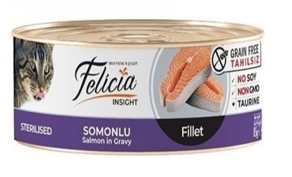 Felicia Somonlu Tahılsız Kısırlaştırılmış 85 gr Kedi Maması