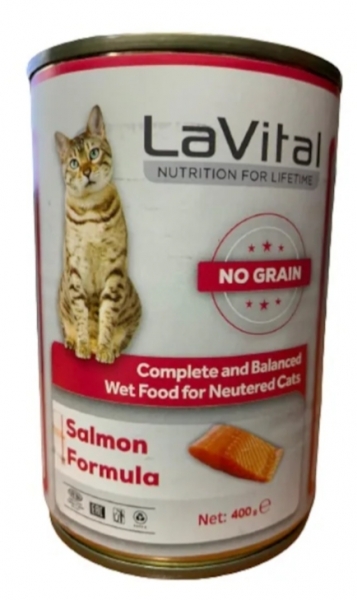 LaVital Somonlu Kısırlaştırılmış Yetişkin 400 gr Kedi Maması