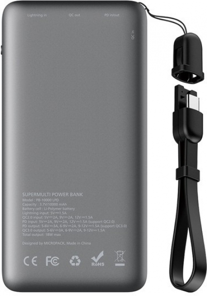 Micropack PB-10000 LPD 10000 mAh Powerbank