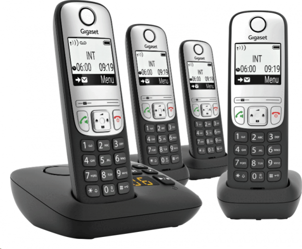 Gigaset A690A Quad Telsiz Telefon (4 ahize / Telesekreter (Oto Yanıt) / Analog)