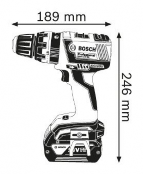 Bosch GSB 18 V-EC Professional Akülü Matkap