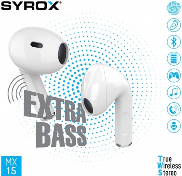 Syrox MX15 Tam Kablosuz Kulaklık