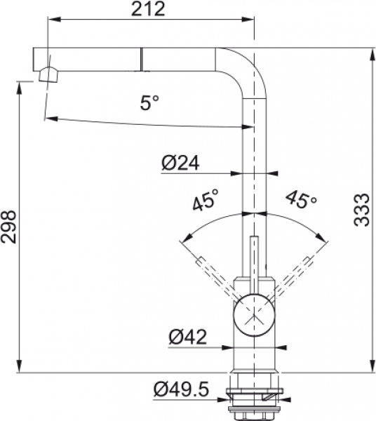 Franke Sirius 115.0668.280 Eviye Bataryası