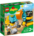 LEGO Duplo 10931 Truck and Tracked Excavator resim