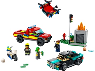 LEGO City 60319 Fire Rescue and Police Chase