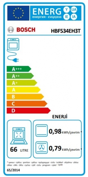 Bosch HBF534EH3T Ankastre Fırın