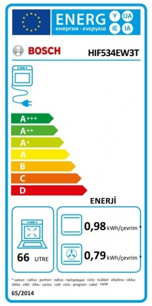 Bosch HIF534EW3T Ankastre Fırın
