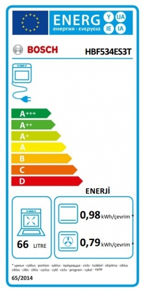 Bosch HBF534ES3T Ankastre Fırın