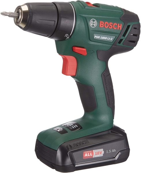 Bosch PSR 1800 LI-2 Akülü Vidalama (1.5 Ah / 2 Akülü)