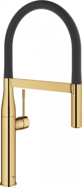 Grohe Essence 30294GL0 Eviye Bataryası (Siyah / Altın)