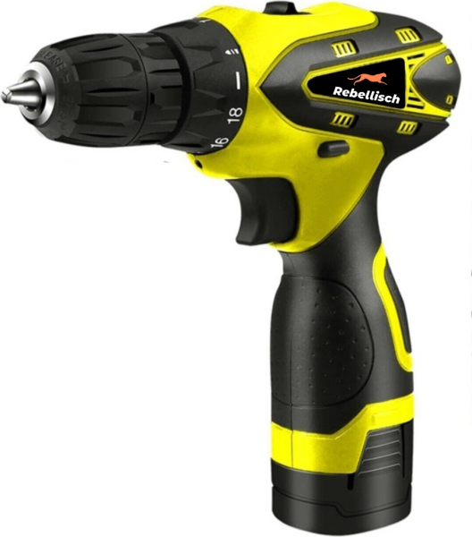 Rebellisch High Eco 58 V 8 Ah + 27 Parça Set Akülü Matkap (Sarı)