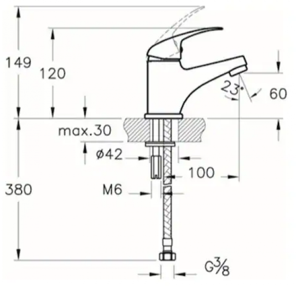 Punto Figo A41184 Lavabo Bataryası