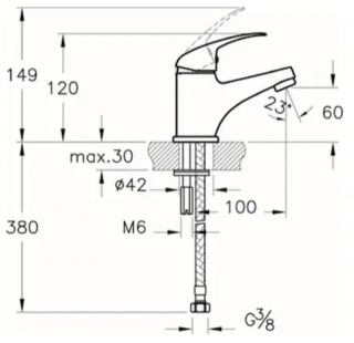 Punto Figo A41184 Lavabo Bataryası
