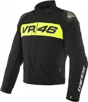 Dainese VR46 Podium Black Fluo Yellow Motosiklet Montu