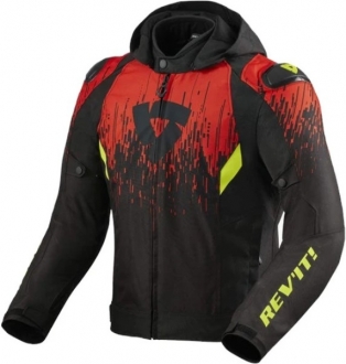 Revıt Quantum 2 H2O Siyah/Kırmızı Motosiklet Montu