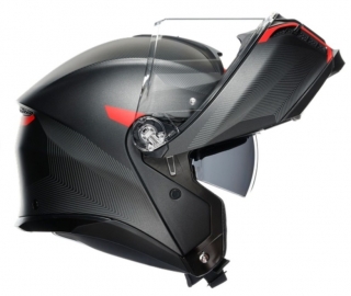AGV Tourmodular Frequency Matt Gun Metal Red