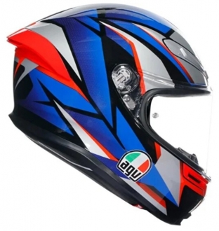 AGV K6 S Slashcut Blue Red