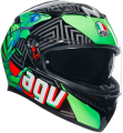 AGV K3 Kamaleon Black Red Green resim