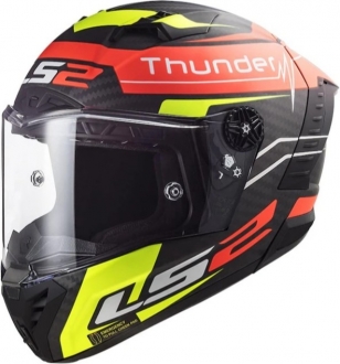 LS2 Thunder 62967 Mat Kırmızı-Neon Sarı