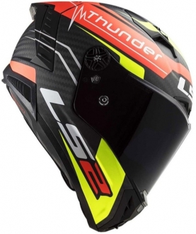LS2 Thunder 62967 Mat Kırmızı-Neon Sarı