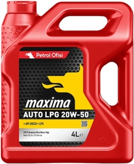 Petrol Ofisi Maxima Auto LPG 20W-50 Motor Yağı