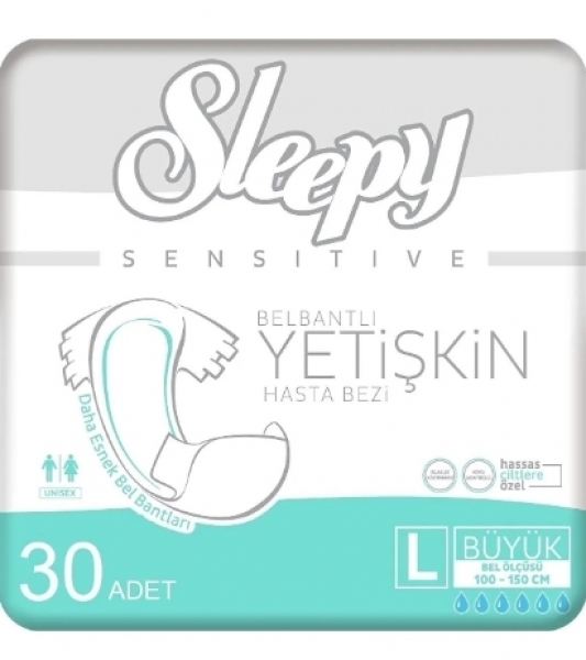 Sleepy Large Belbantlı Yetişkin Bezi 30 Adet