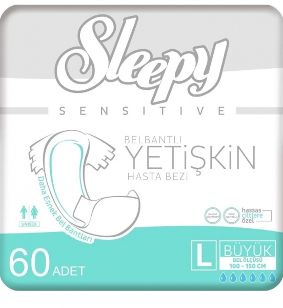 Sleepy Large Belbantlı Yetişkin Bezi 60 Adet