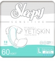 Sleepy Large Belbantlı Yetişkin Bezi 60 Adet Hasta Bezi