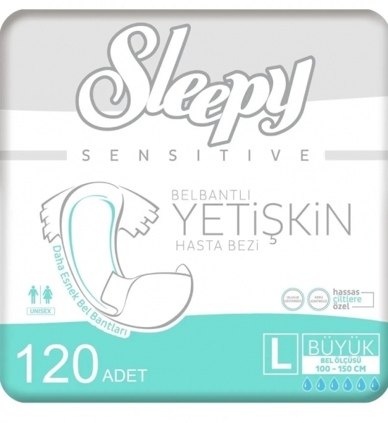Sleepy Large Belbantlı Yetişkin Bezi 120 Adet