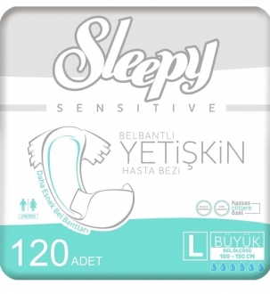 Sleepy Large Belbantlı Yetişkin Bezi 120 Adet