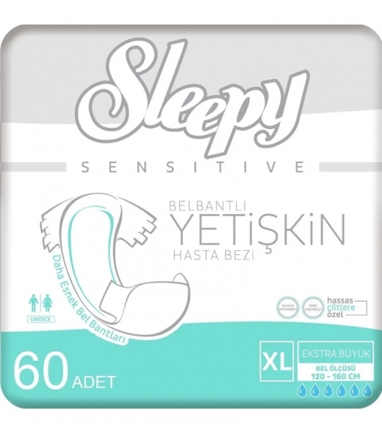 Sleepy XLarge Belbantlı Yetişkin Bezi 60 Adet